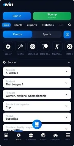 1Win App Sports